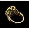 Image 3 : 2.70 ctw Tsavorite and Diamond Ring - 14KT Yellow Gold