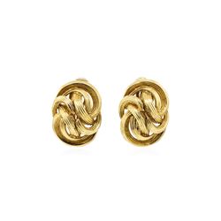 Tiffany and Company Gold Knot Earrings - 18KT Yellow Gold