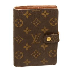 Louis Vuitton Monogram Canvas Leather Small Ring Agenda Cover