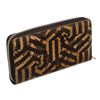 Image 2 : Gucci Brown Black Snakeskin Calleido Print Zip Wallet