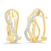 Image 1 : 14k Gold 0.14CTW Diamond Earrings, (I1-I2/H-I)