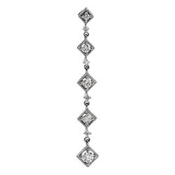 14k White Gold 0.33CTW Diamond Pendant, (I1-I2/G-H)