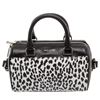 Saint Laurent YSL Leather Black White Babycat Toy Duffle Crossbody Bag