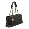 Image 3 : Chanel Grey Chevron Surpique Quilted Leather Small Tote