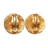 Image 3 : Chanel Gold CC Round Disk Logo Vintage Clip On Earrings