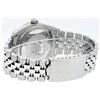 Image 9 : Rolex Mens Stainless Steel Slate Grey Diamond & Emerald Datejust Wristwatch