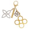 Louis Vuitton Gold Silver Tone Tapage Bag Charm