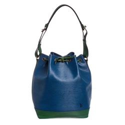 Louis Vuitton Blue Green Epi Leather Noe GM Drawstring Shoulder Bag