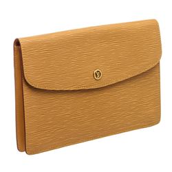 Louis Vuitton Camel Epi Leather Montaigne Clutch Bag