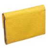 Image 4 : Louis Vuitton Yellow Epi Leather Compact Porte Tresor International Wallet