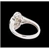 Image 3 : 1.04 ctw Diamond Ring - 18KT White Gold