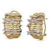 18k Gold 0.98CTW Diamond Earrings, (VS1-VS2/G)