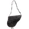 Image 1 : Christian Dior Black Leather Large Saddle Bag Crossbody