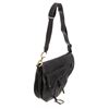 Image 2 : Christian Dior Black Leather Large Saddle Bag Crossbody