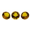 Image 1 : 14.36 ctw.Natural Round Cut Citrine Quartz Parcel of Three