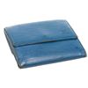 Image 4 : Louis Vuitton Blue Epi Leather Elise Wallet