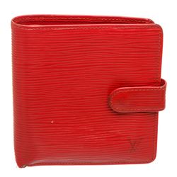 Louis Vuitton Red Epi Leather Porte-Billets Compact Wallet