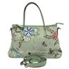 Image 1 : Gucci Green Multicolor Floral Flora Knight Small Tote Bag