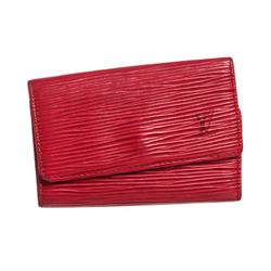 Louis Vuitton Red Epi Leather 6 Key Holder