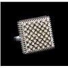 Image 1 : 14KT White Gold 0.49 ctw Diamond Ring
