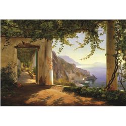 Carl Aagaard View Of Amalfi Coast