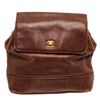 Image 2 : Chanel Brown Caviar Leather CC Small Backpack