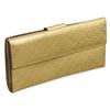 Image 1 : Gucci Metallic Gold Patent Leather Microguccissima Wallet
