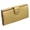 Image 2 : Gucci Metallic Gold Patent Leather Microguccissima Wallet