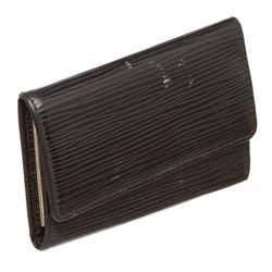 Louis Vuitton Black Epi Leather 6 Key Holder