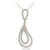 18k Gold 0.72CTW Diamond Pendant, (SI2/H-I)