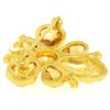 Image 7 : 14k Yellow Gold Pear Cut Citrine & Ruby Eye Bee Fly Brooch Pendant