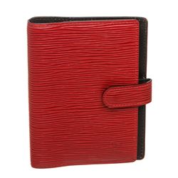 Louis Vuitton Red Epi Leather Small Ring Agenda Holder Cover