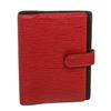 Image 1 : Louis Vuitton Red Epi Leather Small Ring Agenda Holder Cover