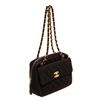Image 1 : Chanel Black Quilted Fabric CC Shoulder Bag