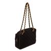 Image 2 : Chanel Black Quilted Fabric CC Shoulder Bag