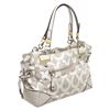 Image 3 : Coach White Cream Monogram Canvas Leather Tote Bag