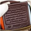 Image 3 : Coach Brown Monogram Canvas Gold Leather Shoulder Bag