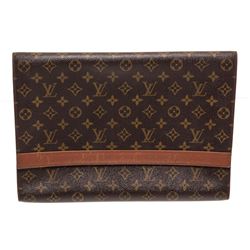 Louis Vuitton Monogram Canvas Leather Vintage Document Holder