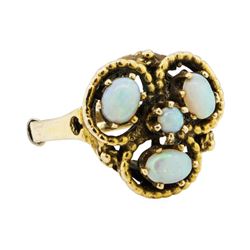 0.75 ctw Opal Ring - 14KT Yellow Gold