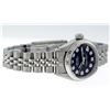 Image 6 : Rolex Ladies Stainless Steel Black Diamond 26MM Datejust Wristwatch