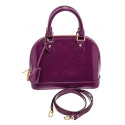 Louis Vuitton Purple Vernis Leather Alma BB Bag