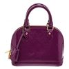 Image 2 : Louis Vuitton Purple Vernis Leather Alma BB Bag