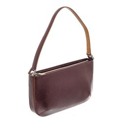 Louis Vuitton Burgundy Monogram Mat Fowler Pochette Bag