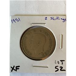 1962 Great Britain 2 Shillings Extra Fine Grade