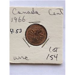 1966 Canada 1 Cent in UNC High Grade