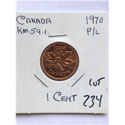 1970 Canada 1 Cent in PROOF LIKE High Grade