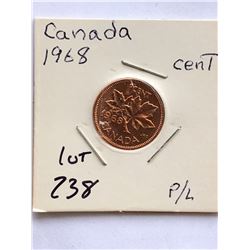 1968 Canada 1 Cent in PROOF LIKE High Grade