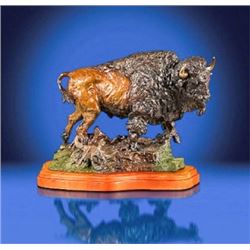 BRONZE BY LORENZO GHIGLIERI ENTITLED "POWER OF THE PLAINS"