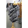 Image 1 : Courtesy of Muscalus Furs a Beautiful Black Cashmere Cape with Fox Trim