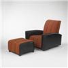 Image 1 : Gilbert Rohde lounge chair and ottoman, model #34